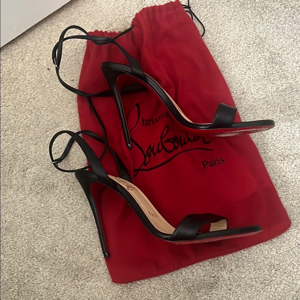 Christian Louboutin Black Heels Elegant Design